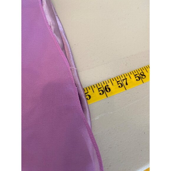 NWT Maxi Dress Elegant Lavender Evening Gown Beaded V-Neck & Empire Waist Small - Picture 5 of 8